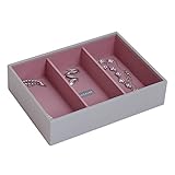| Stackers | Jewelry Box | classic dove gray antique rose pink deep 3 stacker