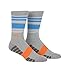 Puma Golf 2018 Men's Fusion Stripe Sock (Quarry- Marina Blue, 9-12)
