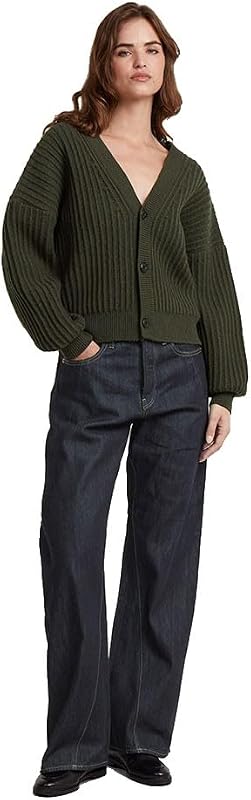 Femme Jean Contor 3D Loose, Bleu (rinsed D27690-D536-082), 29W / 32L — photo 6 sur 7