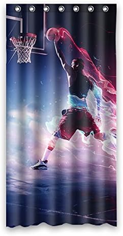 Dunk Basketball-Spieler Muster wasserdichte Badezimmer Duschvorhang