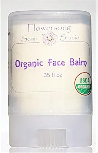 Blossom to Bath Facial Care Organic Face Balm (.35 oz) - Face Loving Essential Oil Blend - Deep Moisture for Glowing Skin