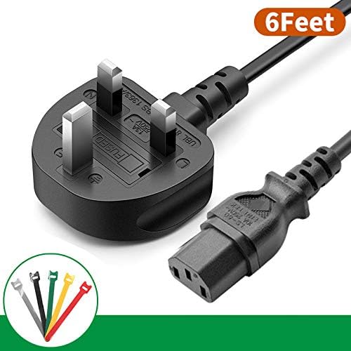 Lapmart BS Listed 6FT Power Cable for Brother Printer MFC-L2710DW HL-L2350DW HL-L8360DW Series, Universal Extension Cord for Personal Computer PC,Rice Cookers and Smart TV.