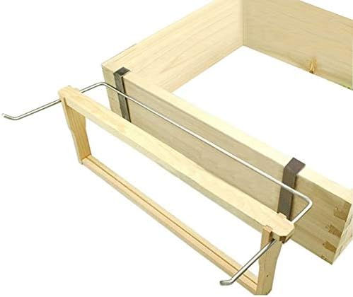 WskLinft Hive Frame Holder, Beekeeper Stainless Steel Beekeeping Frame Holder Bee Hive Perch Side Mount