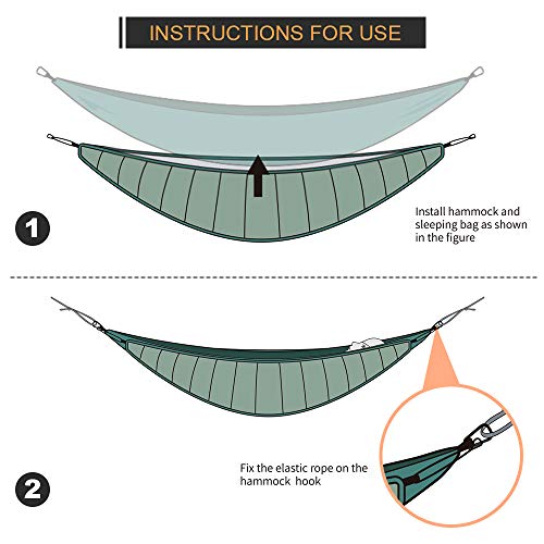 AYAMAYA Single & Double Hammock Underquilt Full Length Big Size Under