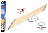 Gardus SLK-24 SootEater Rotary Chimney Liner Cleaning System, Cleans Chimney Liners up to 24' with 8 Flexible 3' Rods, Includes Trim-to-Fit Spinning Chimney Whip