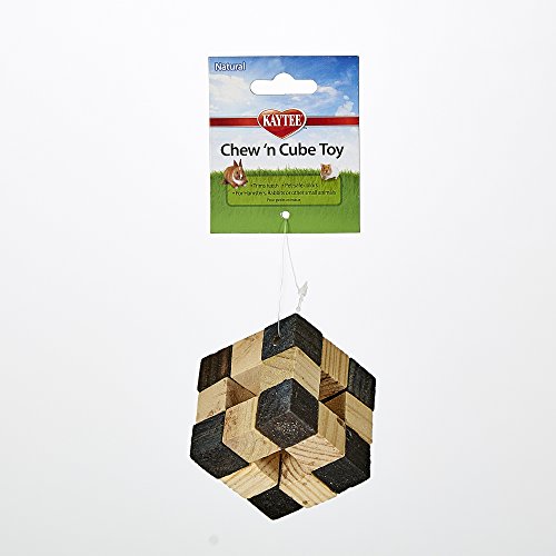 Kaytee Natural Chew n Cube Toy for Small Animals