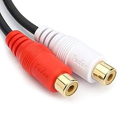 JSJ RCA (M) to 2 RCA (F) Stereo Audio Y Adapter