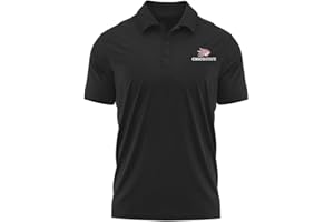CAMPUS LAB Official NCAA Collegiate Men's Sport Polo Short Sleeve Shirt Left Chest Logo Collection
