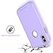 BENTOBEN Phone Case Compatible with iPhone Xs Case Protective Slim Shockproof Hard PC Flexible TPU Rugged Phone Cases for Girls Women, Purple/Lavender