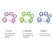 Finger Stretcher Hand Resistance Bands Hand Extensor Exerciser Finger Grip Strengthener Strength Trainer Gripper Set for Arthritis Carpal Tunnel Exercise Guitar and Rock Climbing