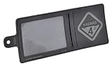 HAZARD 4 ID-Window-Patch(TM) Rubber 3D w/Company Logo (Large Model) (R) - Black