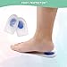 Helness Gel Heel Cups Cushions Foot Inserts for Bone Spurs Achilles Tendonitis Pain Relief Men Size 6-11