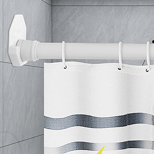 Letrushare Adhesive Shower Curtain Rod Tension Holders 2 Pack Shower