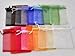 Bezall 100Pcs Sheer Organza Bags 5x7 Inches, Assorted Color Small Mesh Drawstring Jewelry Gift Pouches Wedding Party Christmas Favor Bags