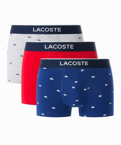 [Lacoste] [公式] ３パックプリントストレッチコットントランクショーツ5H1299-10W3TM