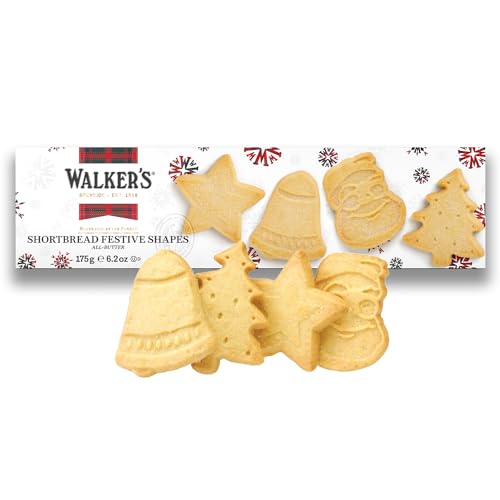 Walker’s Assorted Shortbread Cookies in Festive Shapes Pack of 4