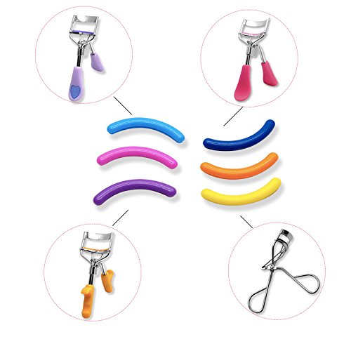 Leline's Eyelash Curler Refill Pads, 12pcs Rubber Replacement Pads for Standard Eyelash Curler