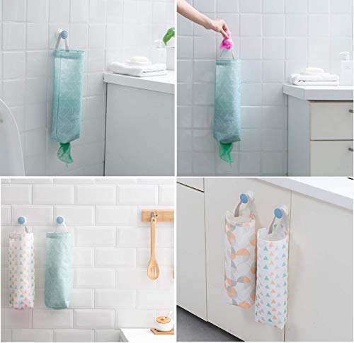 Plastic Bag Holder (3 pack) Waterproof Wall Mount Grocery Dispenser Garbage Bag Organizer by YMHB - Thumbnail 6