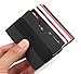 ZHOMA Slim Wallet - RFID Blocking Minimalist Front Pocket Ultra Thin Strong Wallet Money Clip - Credit Card Holder - Black