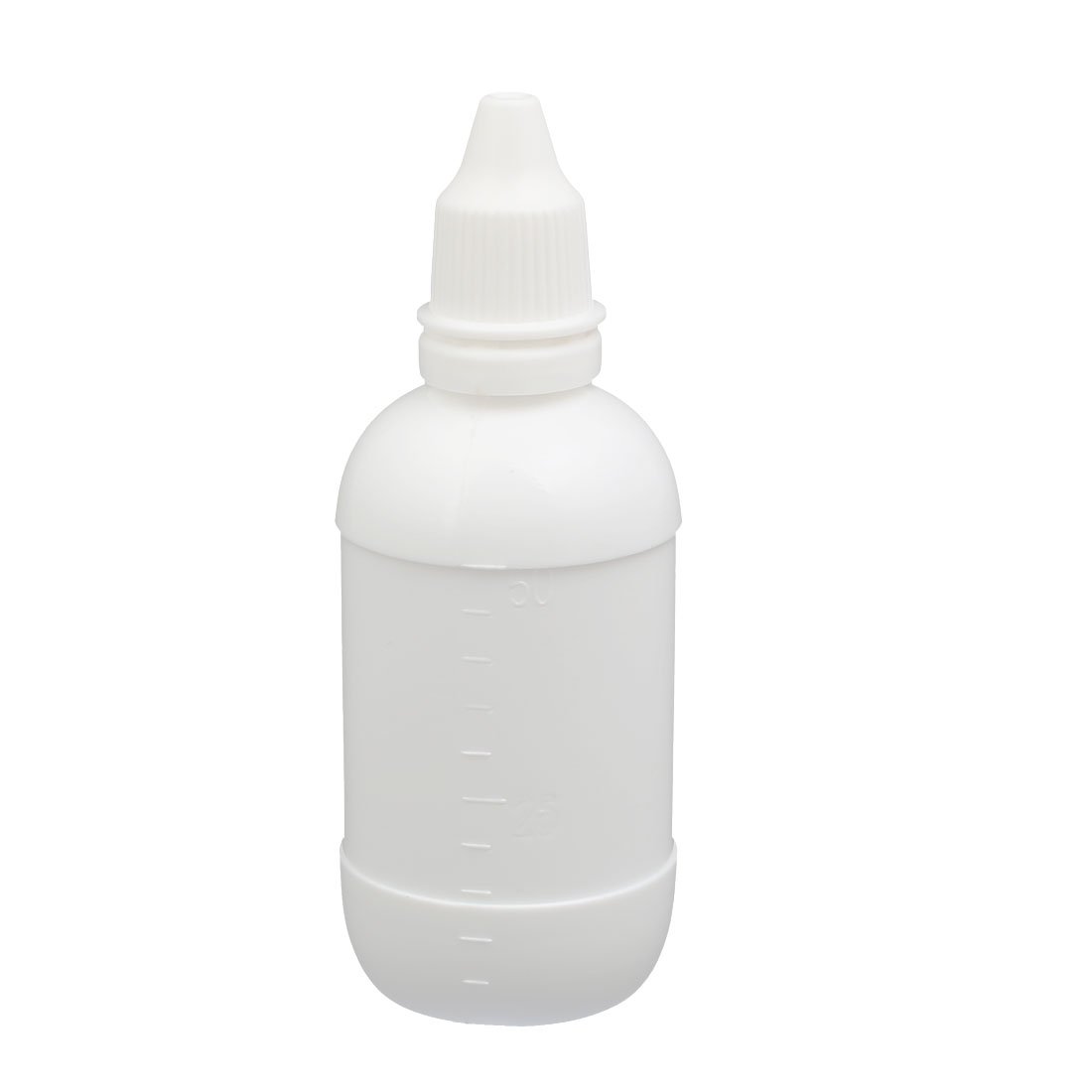 sourcingmap 50ml PE Plastic Squeeze Dropper Dropping Bottle Container White