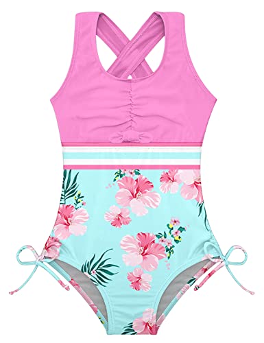 BFUSTYLE Floral Hawaii Swimming Suit for Girls