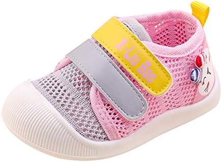 Baby Girls Breathable Mesh Upper Rubber Sole Non-Slip Running Sneakers First Walkers Shoes