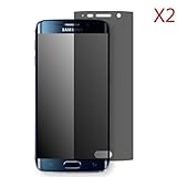 EVERMARKET(TM) Premium Privacy Anti-spy Screen Protector Flim for Samsung Galaxy S6 Edge Plus / S6 Edge + - 2 Packs (NOT Full screen coverage)