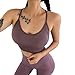 WODOWEI Women 2 Piece Outfits Leggings+Sports Bra Yoga Set Long Pants Tracksuits