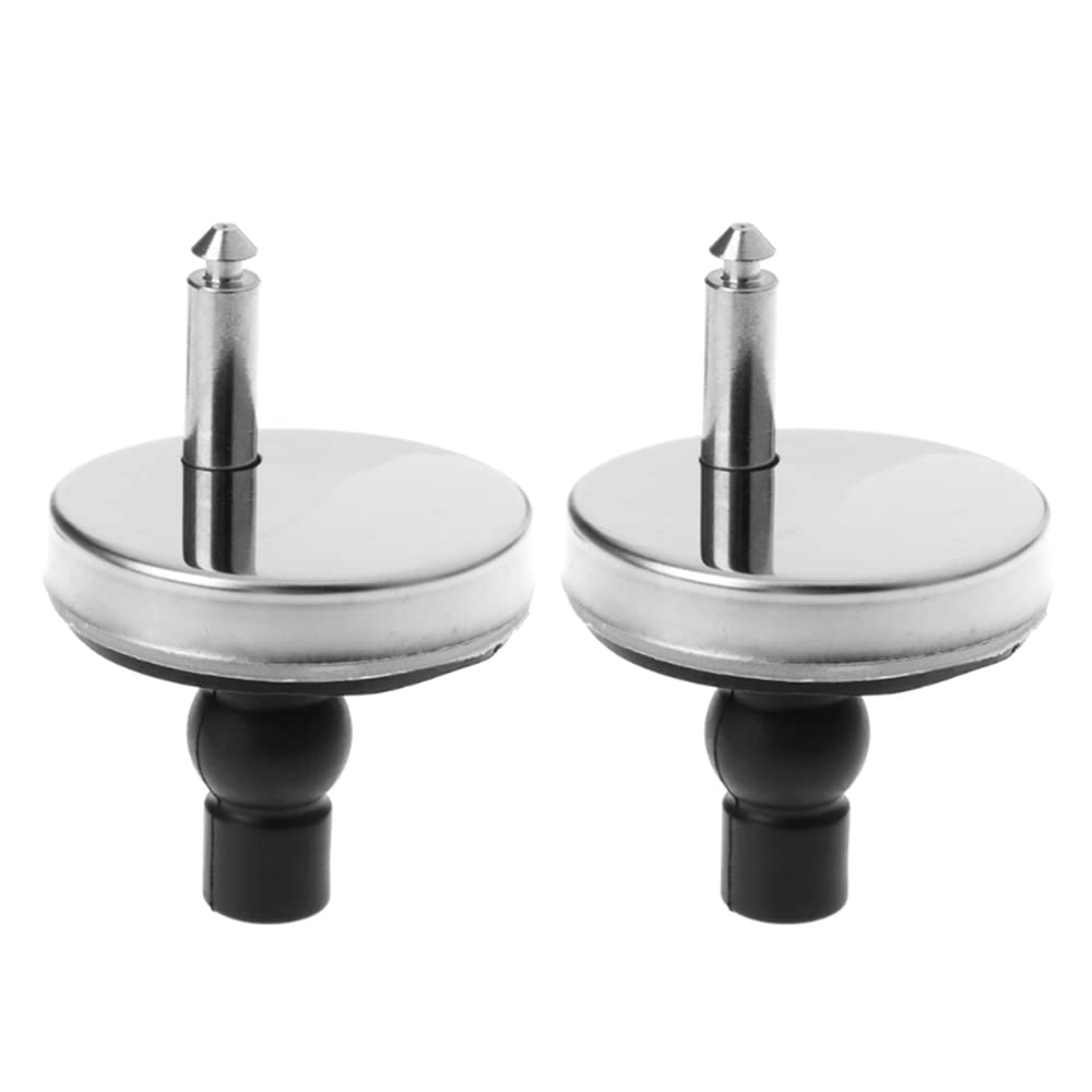 SEIWEI 5.5cm Quick Release Toilet Seat Fixings, 2 Pack Universal Toilet Seat Hinge Fittings for WC Toilet Blind Holes