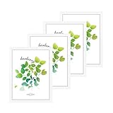 Wall Mounting Photo Frame,Solid Wood Picture Frame Set for Wall with High Definition Glass to Display Pictures11x14inches (White)