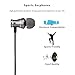 Ephone Updated In-Ear Earbuds Headphones, Metal Magnetic Housing and Wired Bass Stereo Headsets, Earphones with Microphone Apply to 3.5mm Audio Jack - Black
