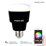 MagicLight WiFi Smart Light Bulb - Triangle Style - Dimmable Multicolored 60w Equivalent Sunset Sunrise Sleeping Night Lights - Compatible with Alexa & Google Home Assistant