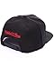 Chicago Bulls NBA Mitchell & Ness Team Logo Solid Wool Adjustable Snapback Hat (Black)