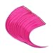 Kaned Colorful Hair Bangs Wig Clip Seamless Piece Tassel Clip Hair Extension Wig Accessory Hairstyle,Rose red (CLH-PINK3#)thumb 3