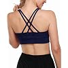 G4Free Gewatteerde Sport Bh Voor Dames Crop Top met Bandjes en Geïntegreerde Bh Hardlooptraining Yoga Bralette