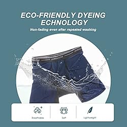 BAMBOO COOL Men's Underwear Boxer Briefs Soft