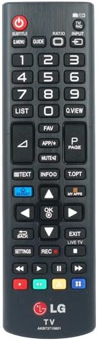 Genuine AKB73715601 Remote Control fit for LG 55LA660V 42LN578V 42LA660V 55LN575V 47LN575V 42LN570V, Black