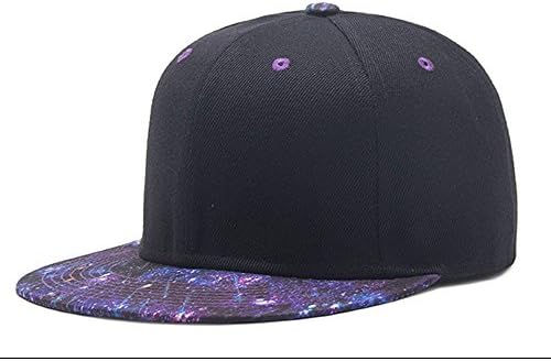 Men Classic Baseball Cap Plain Polo Cool Sporting Flat Snap Hat with Adjustable Velcro Backclosure