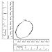 Hoop Earrings, White Gold Plated Round Silver Hoop Earrings for Women Sensitive Ears 1.57''
