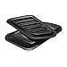 Grow0606 One Pair Universal Auto Car Decorative Air Flow Intake Hood Scoop Vent Cover Black