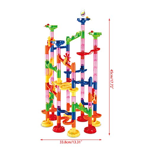 JAGENIE DIY Construction Marble Race Run Maze Balls Track Building Blocks Kids Toy