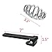 Senkauto Leather Bobber Solo Seat Chrome Barrel Springs Mounting Bracket Set for Harley Sporster 883 1200 Chopper 48 Dyna