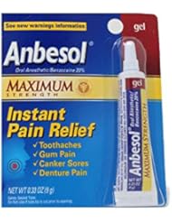 Anbesol Gel Maximum Strength 0.33 oz ( 5 pack)