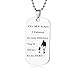 Dog Tag Gifts for Dad - Dad Gift Idea from Wife Daughter Son Kids, Stainless Steel, with Gift Box, Christmas Birthday Fathers for Men Husban