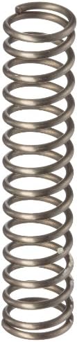 Music Wire Compression Spring, Steel, Metric, 4.5 mm OD, 0.5 mm Wire Size, 5.11 mm Compressed Length, 10 mm Free Length, 9.34 N Load Capacity, 1.81 N/mm Spring Rate (Pack of 10)