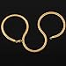 Usstore 1PC Women Men Necklace Fashion Gold Filled Curb Cuban Link Gold Pendant Chain Jewelry Gift (A)