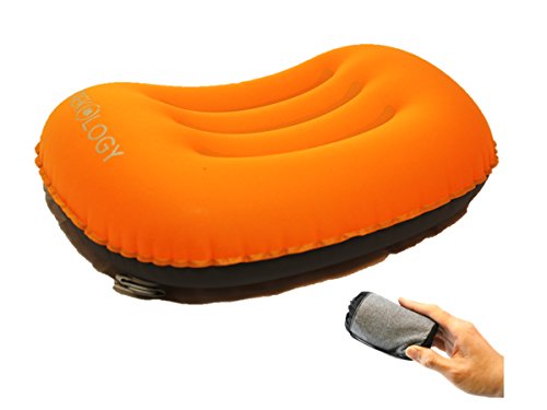 Trekology Ultralight Inflating Travel / Camping Air Pillows (orange)