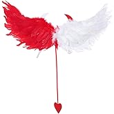 Bmirth Feather Wings White Headband Halloween Party Costumes Angel Wing