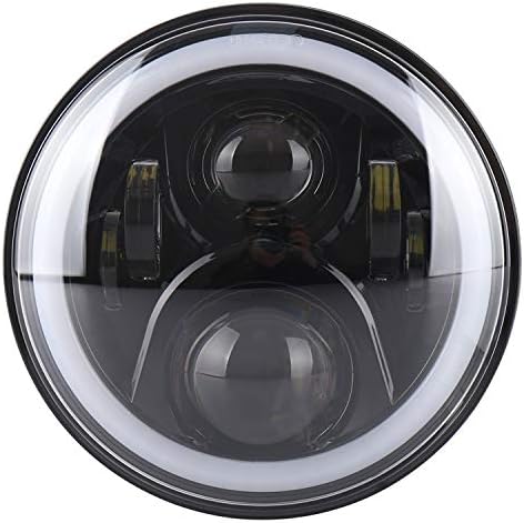 Lighting lights Off-road Vehicle Modified RGB Marquee Angel Eye 7 Inch Round Headlight Far And Near Light Spotlight Conversion Kit