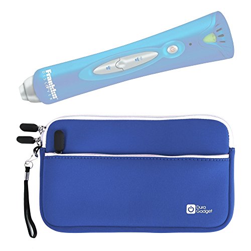 DURAGADGET Blue Neoprene Protective Zip Pouch - Compatible with The Franklin Electronics Anybook Reader